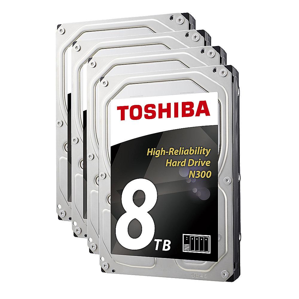 QNAP TS-431X2-2G NAS System 4-Bay 32TB inkl. 4x 8TB Toshiba HDWN180UZSVA