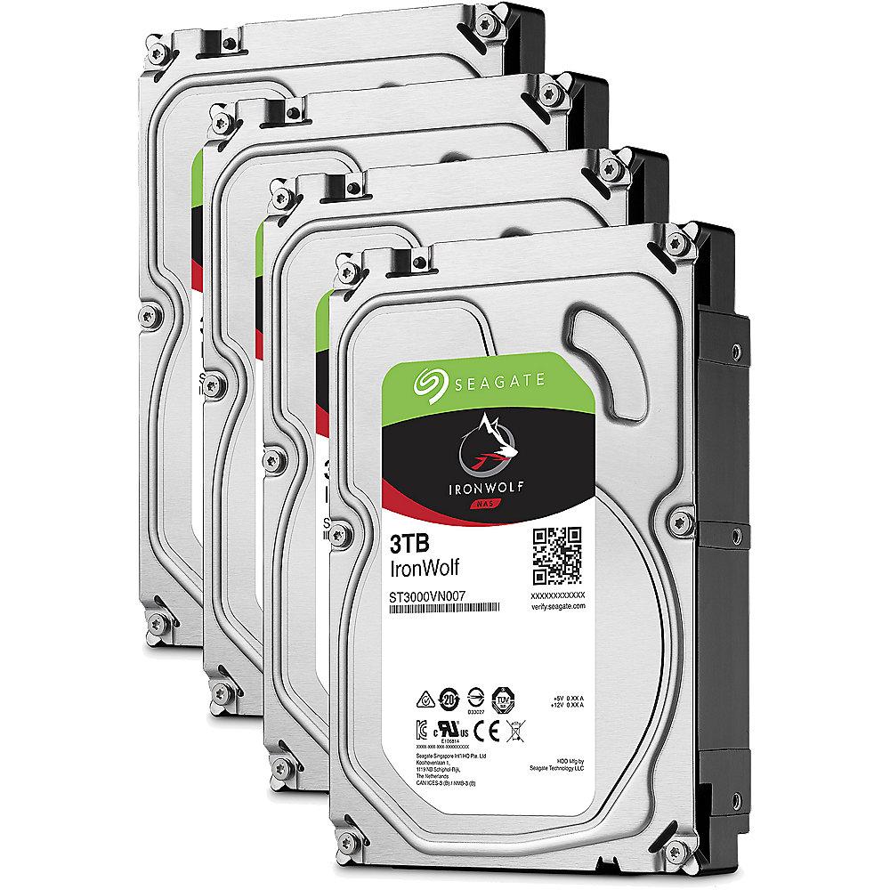QNAP TS-453B-4G NAS System 4-Bay 12TB inkl. 4x 3TB Seagate ST3000VN007