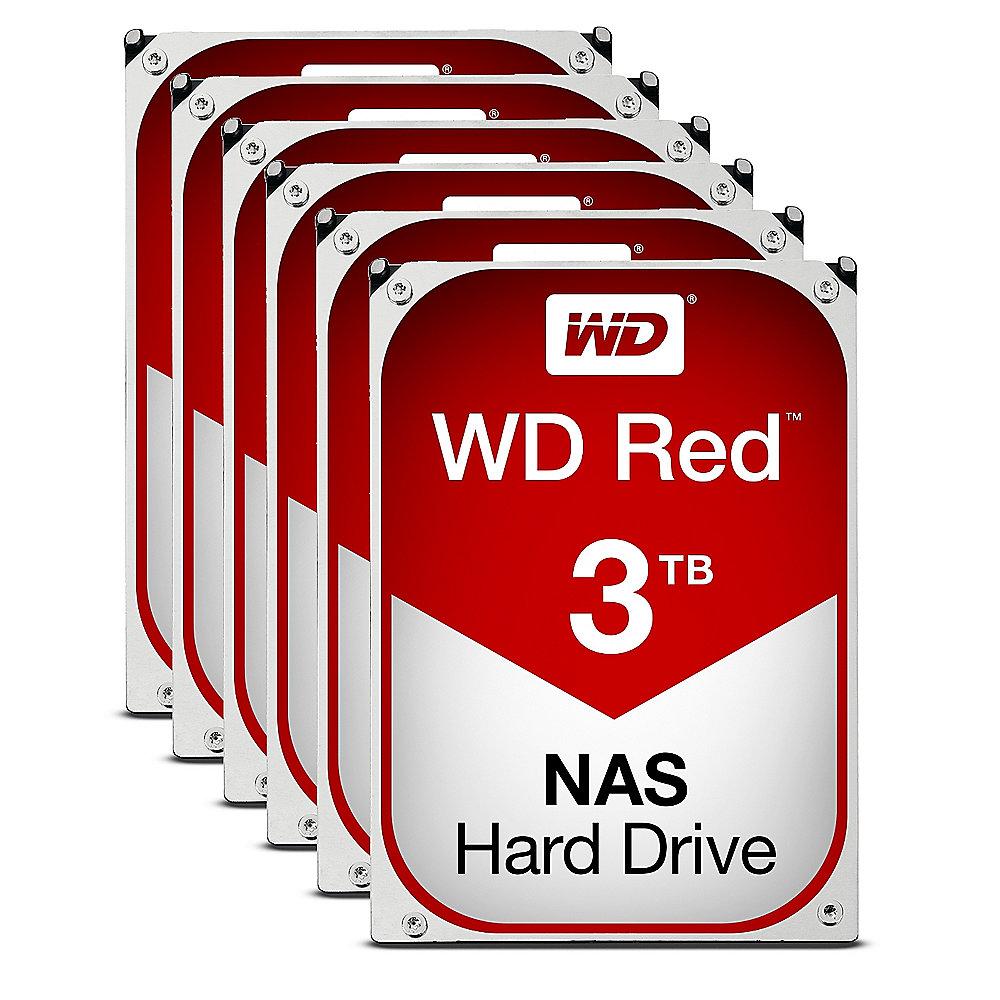 QNAP TS-653B-8G NAS System 6-Bay 18TB inkl. 6x 3TB WD RED WD30EFRX