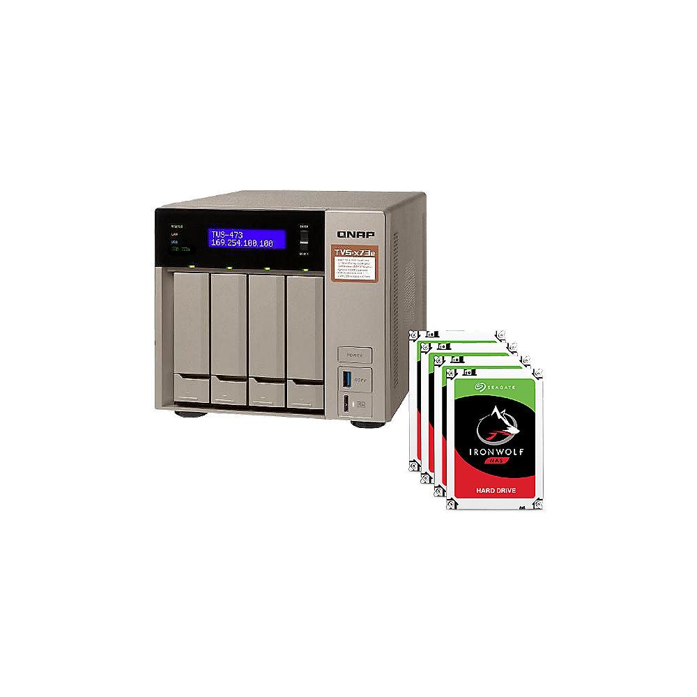 QNAP TVS-473e-4G NAS System 4-Bay 24TB inkl. 4x 6TB Seagate ST6000VN0033