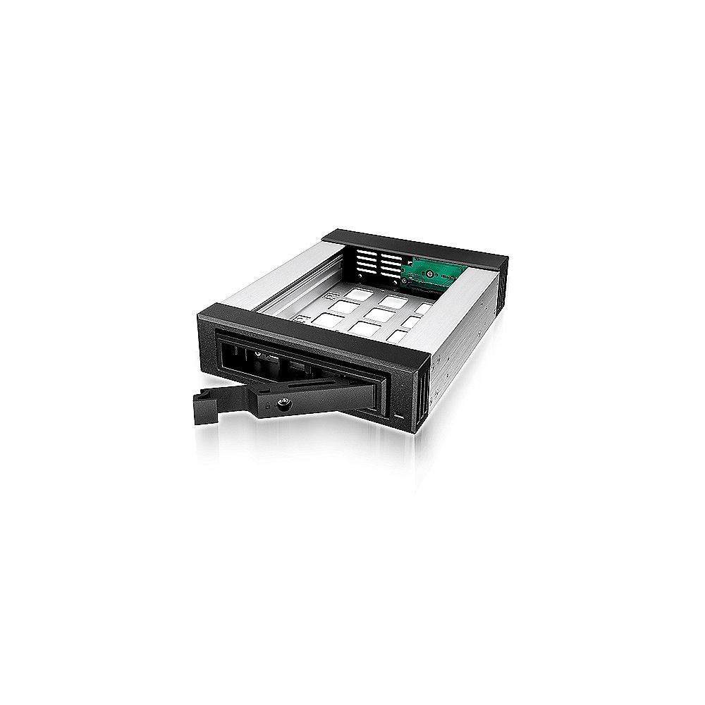 RaidSonic Icy Box IB-129SSK-B Wechselrahmen für 3,5"/2,5" SATA/SAS Festplatten