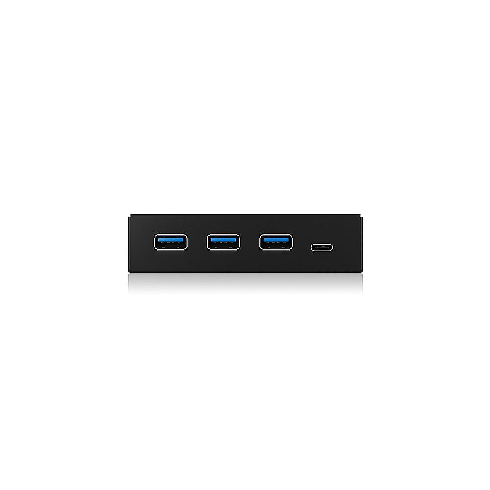 RaidSonic Icy Box IB-HUB1418-i3 Frontpanel mit USB 3.0 Type-C und Type-A Hub, RaidSonic, Icy, Box, IB-HUB1418-i3, Frontpanel, USB, 3.0, Type-C, Type-A, Hub