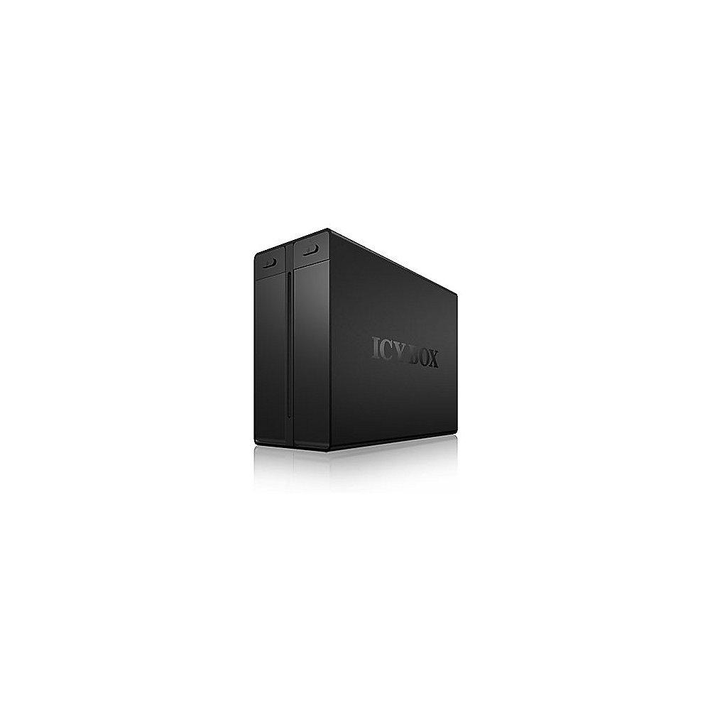 RaidSonic Icy Box IB-RD3662U3S 2-fach RAID für 3,5" SATA HDD USB 3.0/eSATA Black