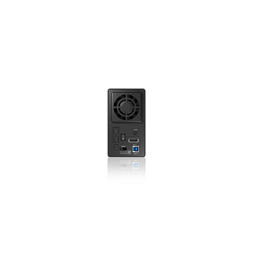 RaidSonic Icy Box IB-RD3662U3S 2-fach RAID für 3,5" SATA HDD USB 3.0/eSATA Black