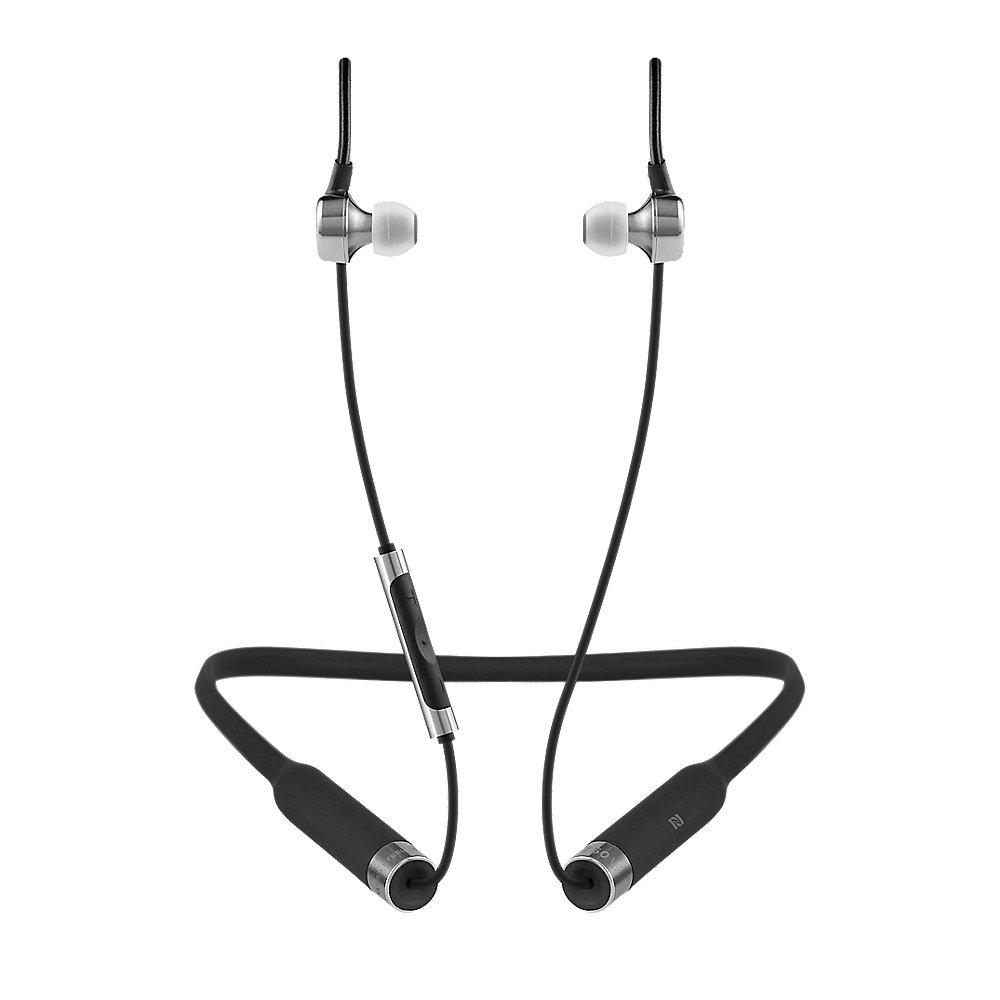 RHA MA750 Wireless Bluetooth In-Ear-Kopfhörer mit Hi-Res- Schwarz/Silber aptx