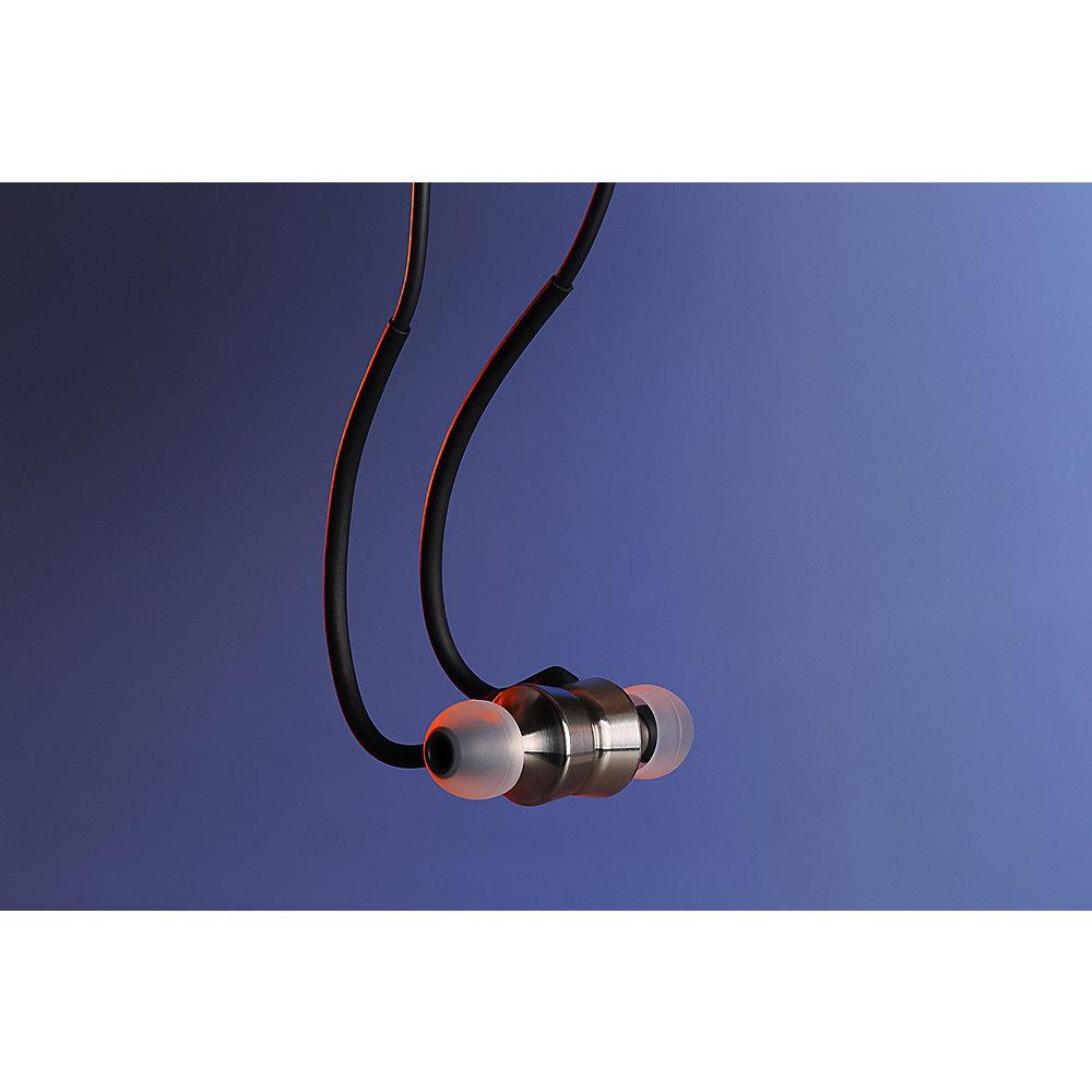 RHA MA750 Wireless Bluetooth In-Ear-Kopfhörer mit Hi-Res- Schwarz/Silber aptx