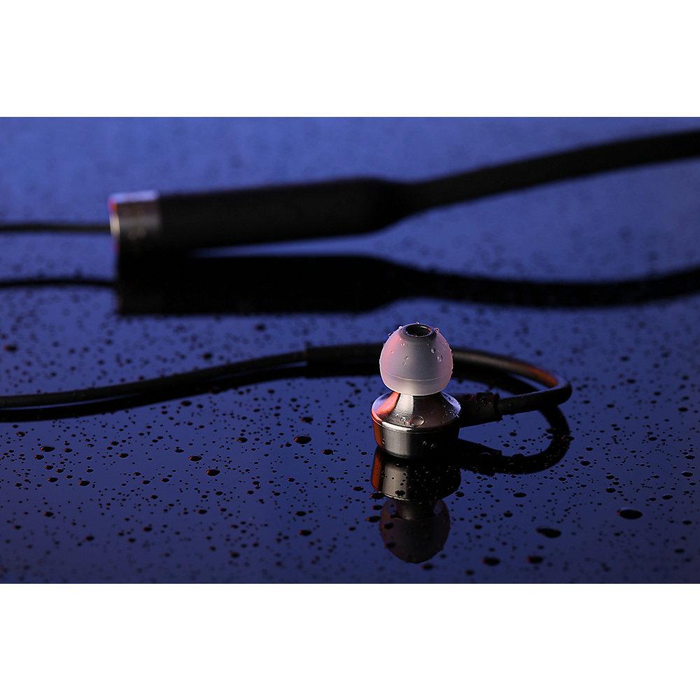 RHA MA750 Wireless Bluetooth In-Ear-Kopfhörer mit Hi-Res- Schwarz/Silber aptx