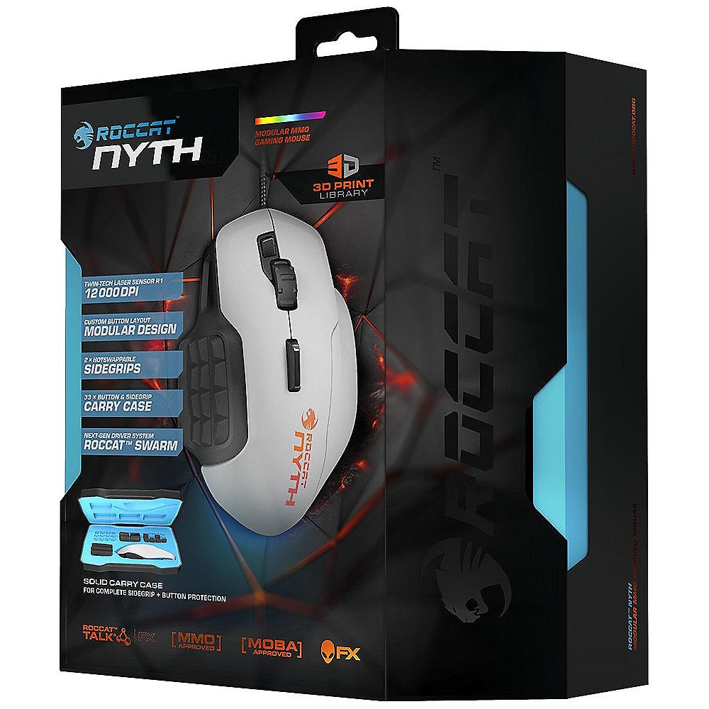 ROCCAT Nyth Gaming Maus modular MMO RGB weiß ROC-11-901