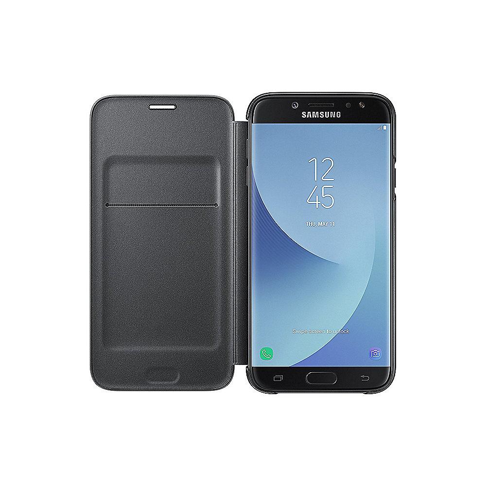 Samsung EF-WJ730 Wallet Cover für Galaxy J7 (2017) schwarz