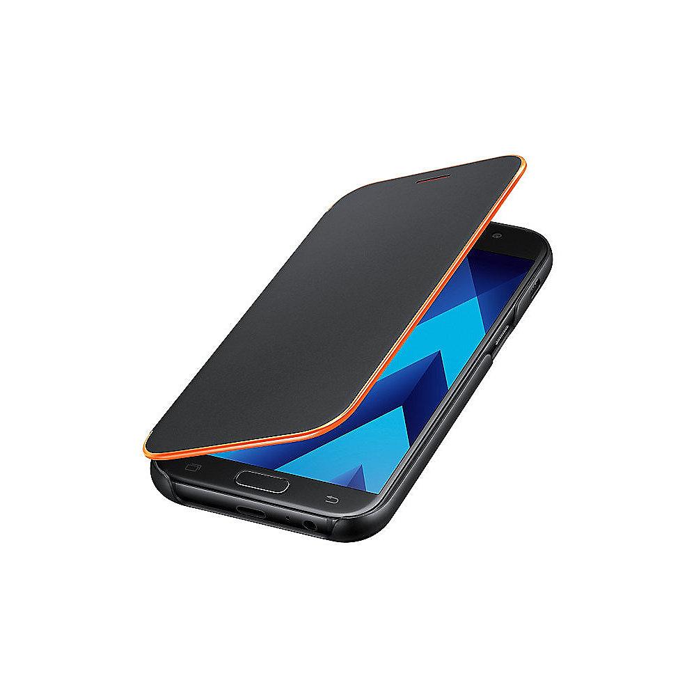 Samsung Neon Flip Cover EF-FA520 für Galaxy A5 (2017), Schwarz