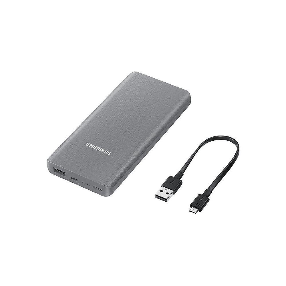 Samsung Powerbank 5.000 mAh, Micro-USB Anschluss, grau