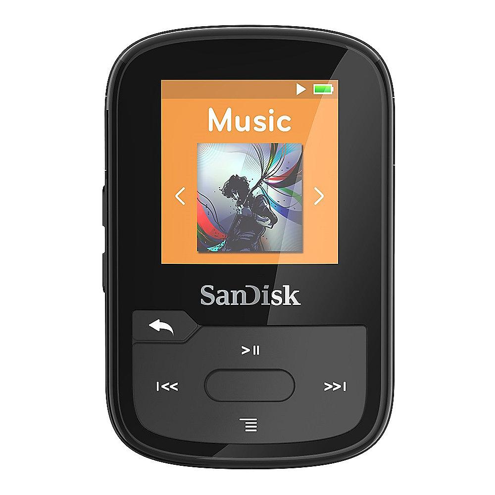 SanDisk Clip Sport Plus MP3 Player 16GB schwarz, SanDisk, Clip, Sport, Plus, MP3, Player, 16GB, schwarz