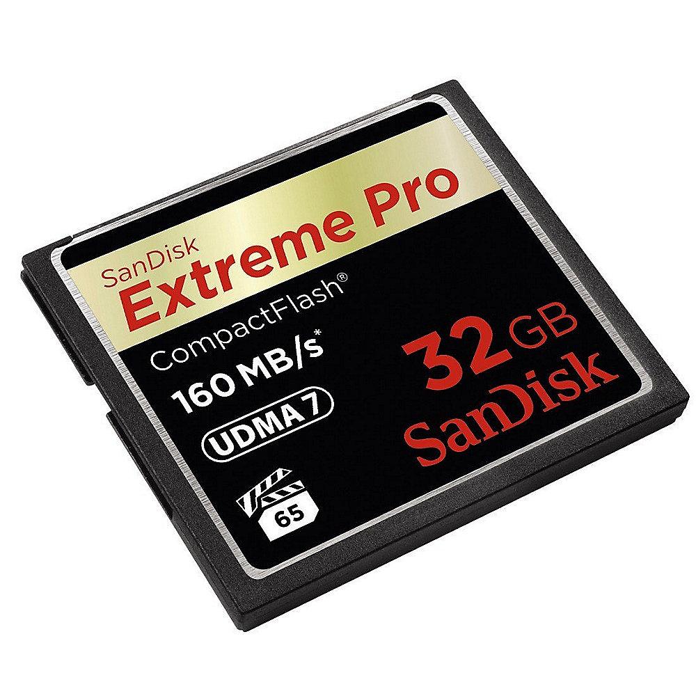 SanDisk Extreme Pro 32 GB CompactFlash Speicherkarte (160 MB/s), SanDisk, Extreme, Pro, 32, GB, CompactFlash, Speicherkarte, 160, MB/s,