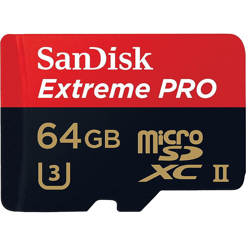 SanDisk Extreme Pro 64 GB microSDXC Speicherkarte (270 MB/s, UHS-II, U3)