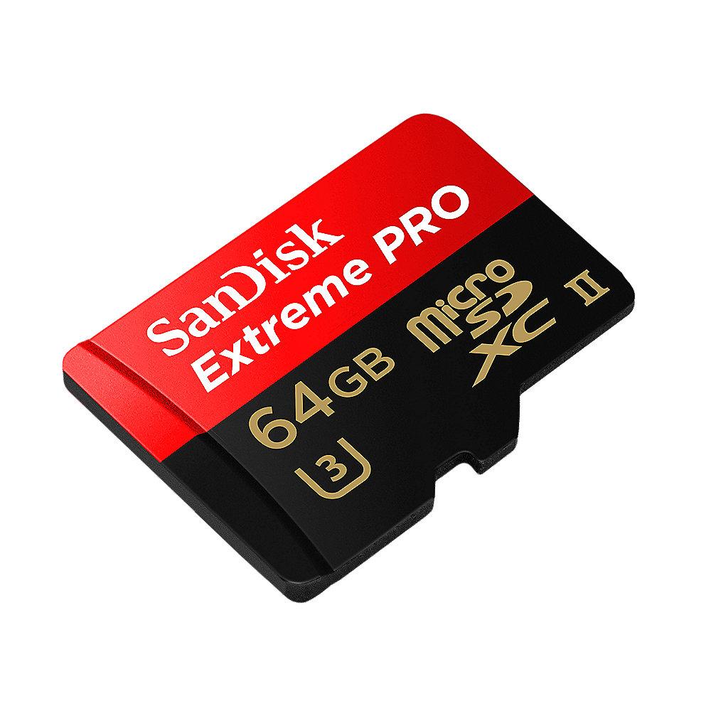 SanDisk Extreme Pro 64 GB microSDXC Speicherkarte (270 MB/s, UHS-II, U3), SanDisk, Extreme, Pro, 64, GB, microSDXC, Speicherkarte, 270, MB/s, UHS-II, U3,