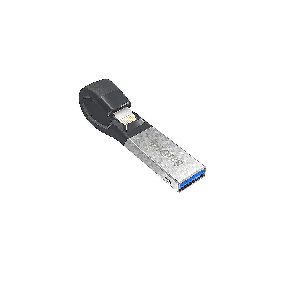 SanDisk iXpand 64GB V2 Lightning und USB 3.0 Stick, SanDisk, iXpand, 64GB, V2, Lightning, USB, 3.0, Stick