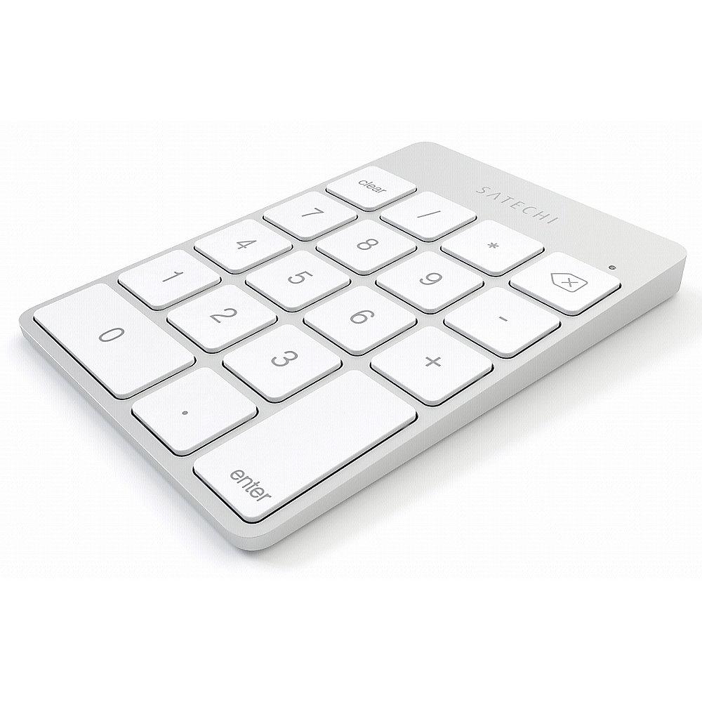 Satechi Aluminum Wireless Keypad Silver, Satechi, Aluminum, Wireless, Keypad, Silver