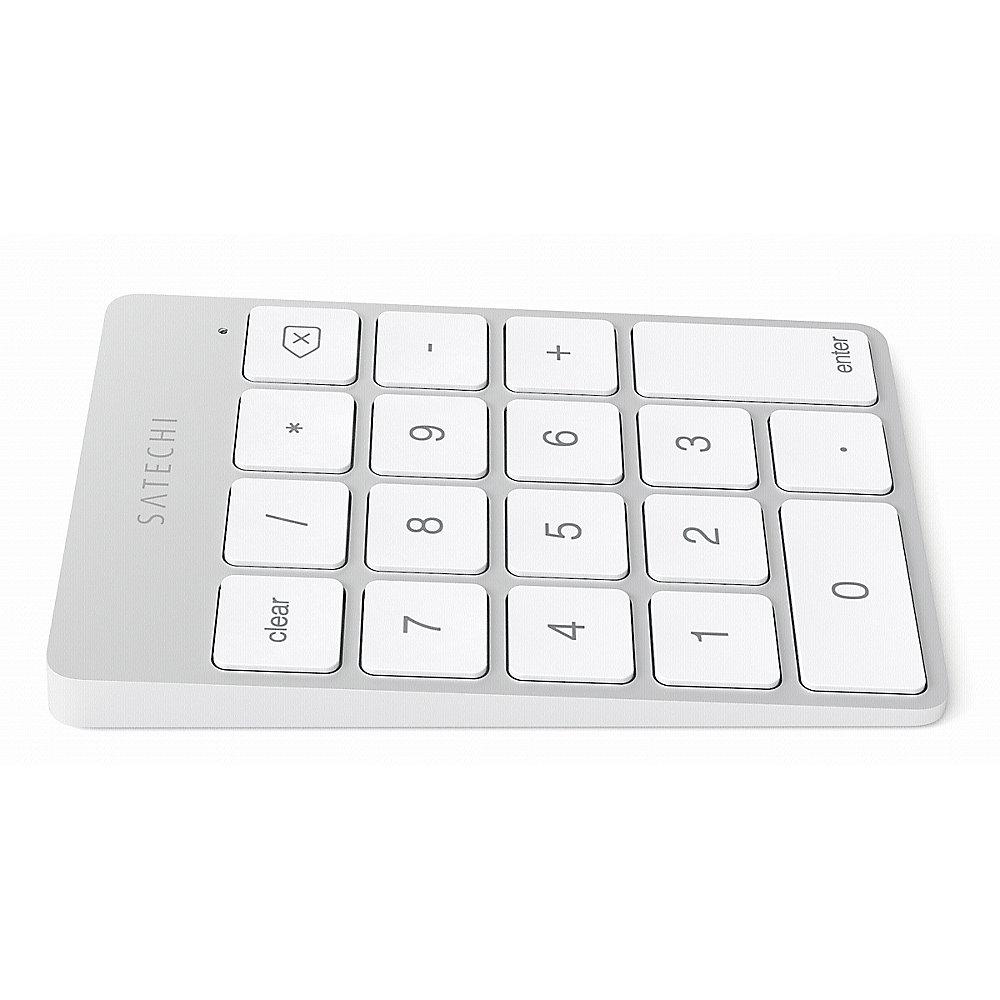 Satechi Aluminum Wireless Keypad Silver, Satechi, Aluminum, Wireless, Keypad, Silver