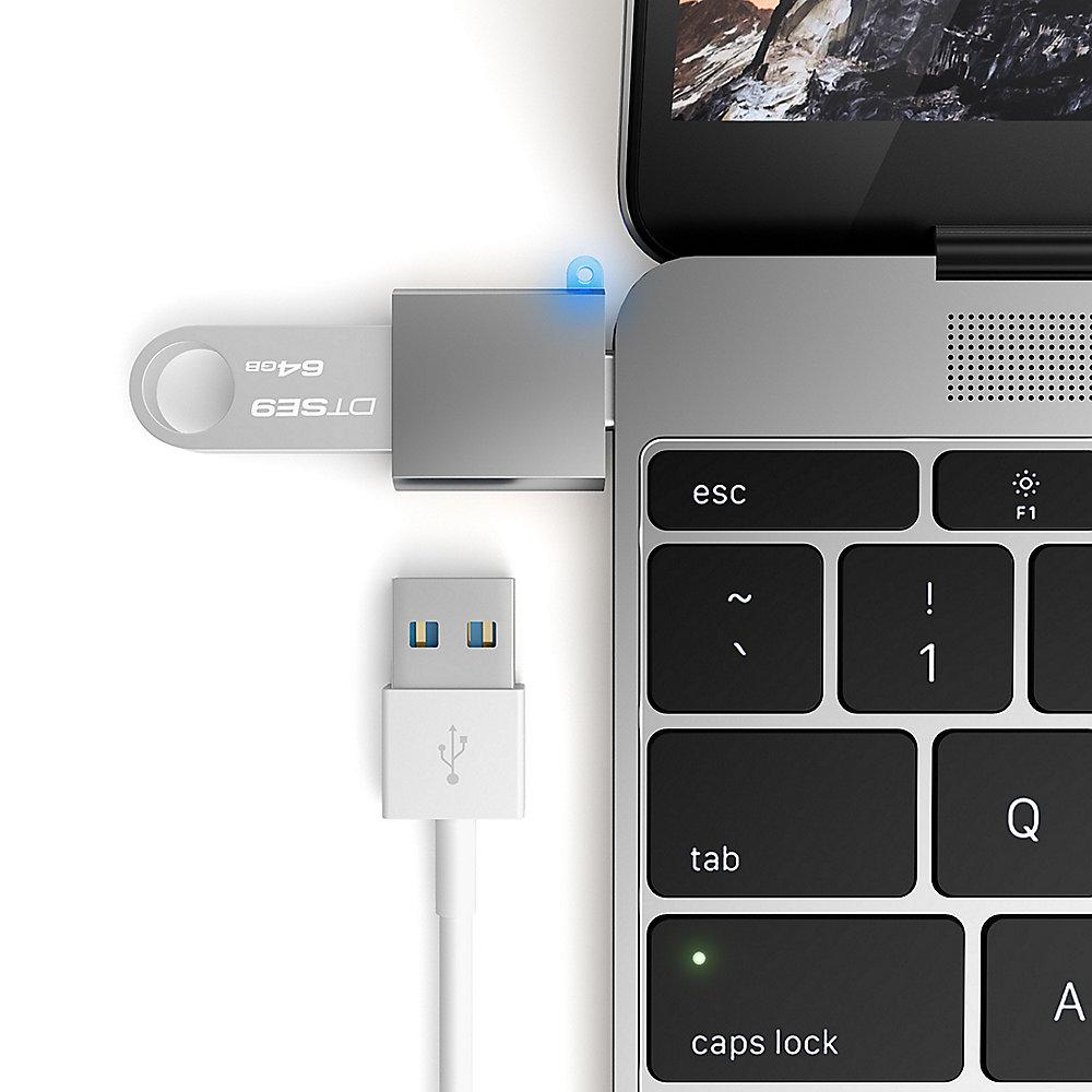 Satechi USB-C Adapter auf USB 3.0  Space Gray, Satechi, USB-C, Adapter, USB, 3.0, Space, Gray