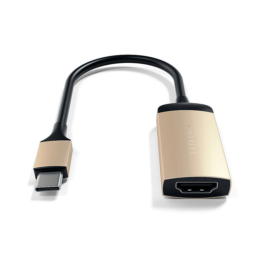 Satechi USB-C auf 4K HDMI Adapter Gold, Satechi, USB-C, 4K, HDMI, Adapter, Gold