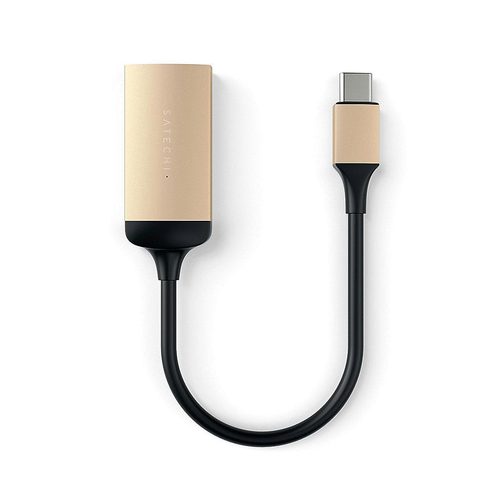 Satechi USB-C auf 4K HDMI Adapter Gold, Satechi, USB-C, 4K, HDMI, Adapter, Gold