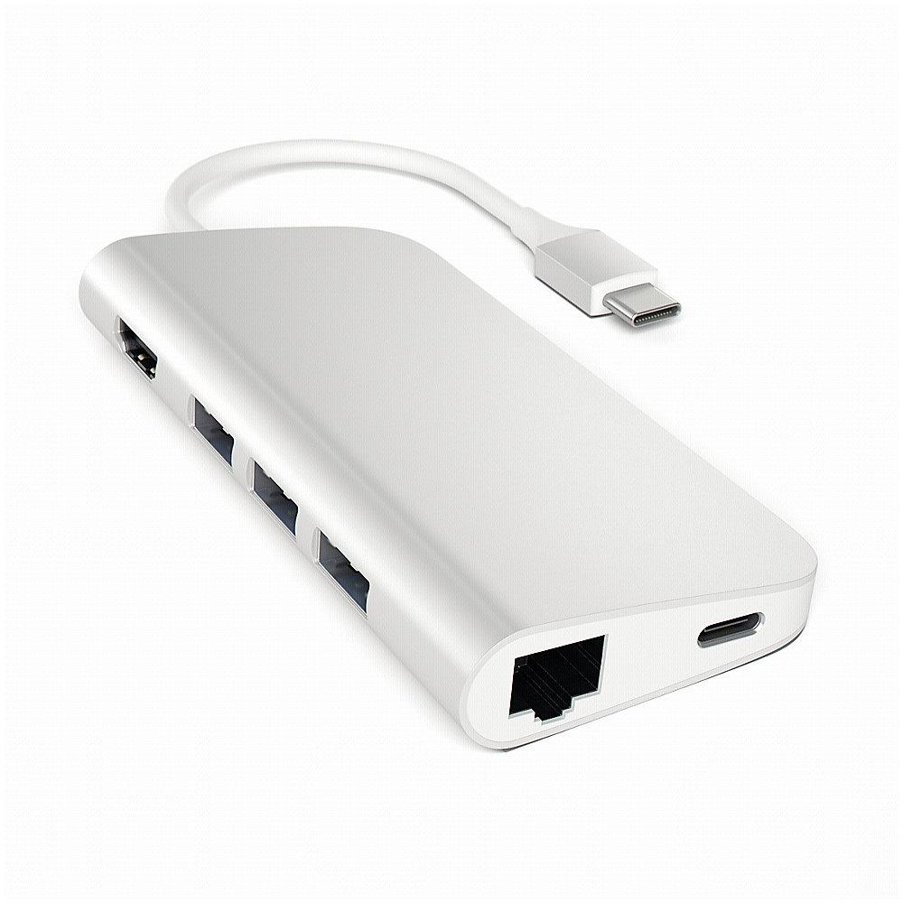 Satechi USB-C Hub Multi-Port Adapter 4K silber, Satechi, USB-C, Hub, Multi-Port, Adapter, 4K, silber