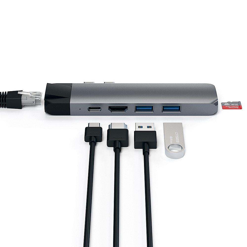Satechi USB-C Pro Hub Multi-Port Adapter 4K HDMI & Ethernet Space Gray, Satechi, USB-C, Pro, Hub, Multi-Port, Adapter, 4K, HDMI, &, Ethernet, Space, Gray