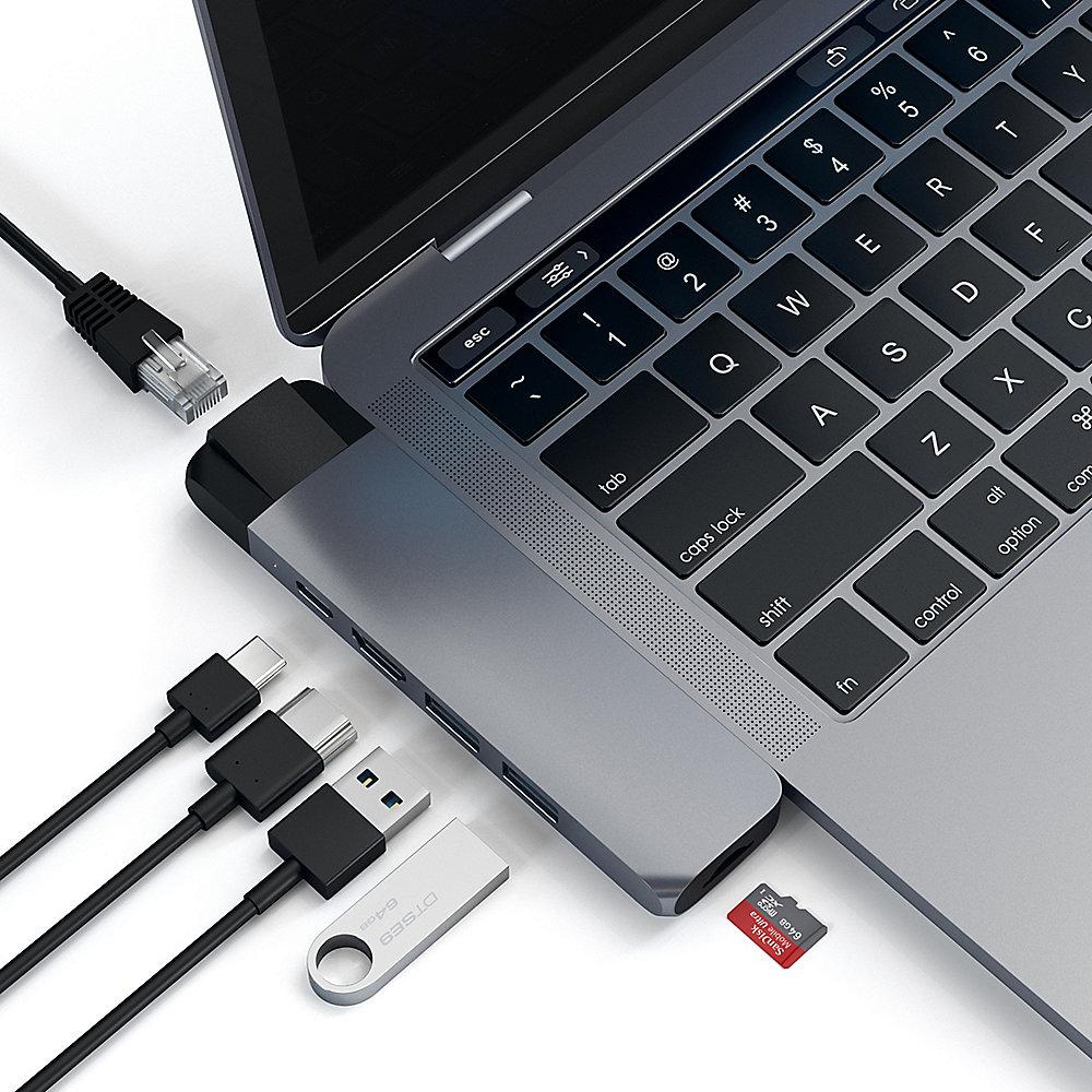 Satechi USB-C Pro Hub Multi-Port Adapter 4K HDMI & Ethernet Space Gray