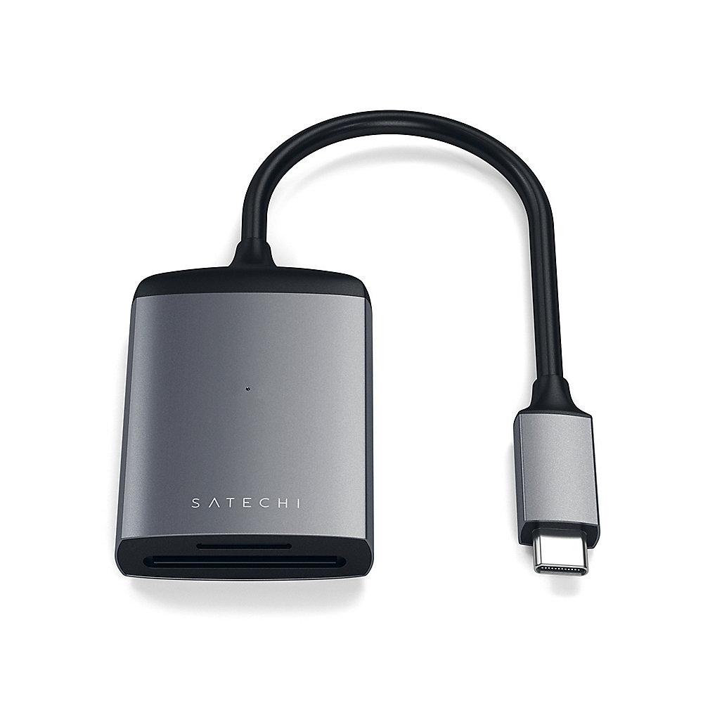 Satechi USB-C UHS-II Micro/SD Card Reader Space Gray, Satechi, USB-C, UHS-II, Micro/SD, Card, Reader, Space, Gray