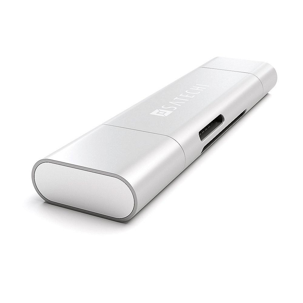 Satechi USB-C USB 3.0 und Micro/SD Card Reader Silber