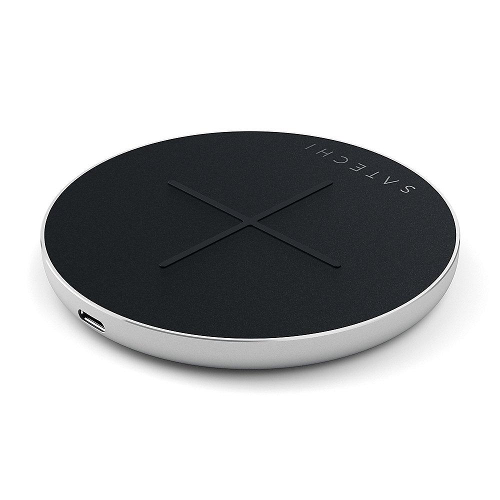 Satechi Wireless Fast-Charging Pad V2 Silber, Satechi, Wireless, Fast-Charging, Pad, V2, Silber