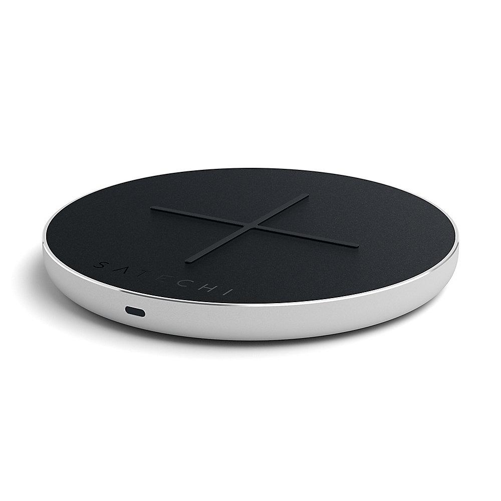 Satechi Wireless Fast-Charging Pad V2 Silber, Satechi, Wireless, Fast-Charging, Pad, V2, Silber