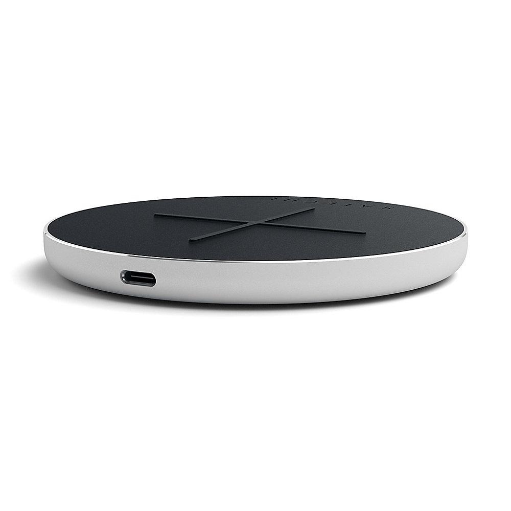 Satechi Wireless Fast-Charging Pad V2 Silber, Satechi, Wireless, Fast-Charging, Pad, V2, Silber