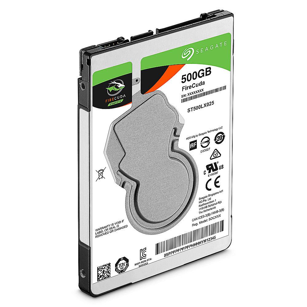 Seagate FireCuda SSHD ST500LX025 - 500GB 5400rpm 128MB 2.5zoll SATA600