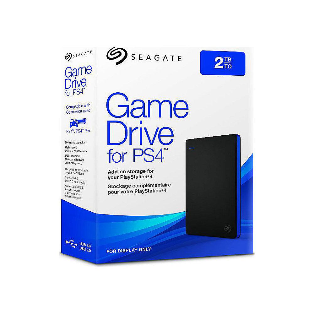 Seagate Game Drive für PS4 Portable Festplatte USB3.0 - 2TB 2.5Zoll schwarz/blau, Seagate, Game, Drive, PS4, Portable, Festplatte, USB3.0, 2TB, 2.5Zoll, schwarz/blau