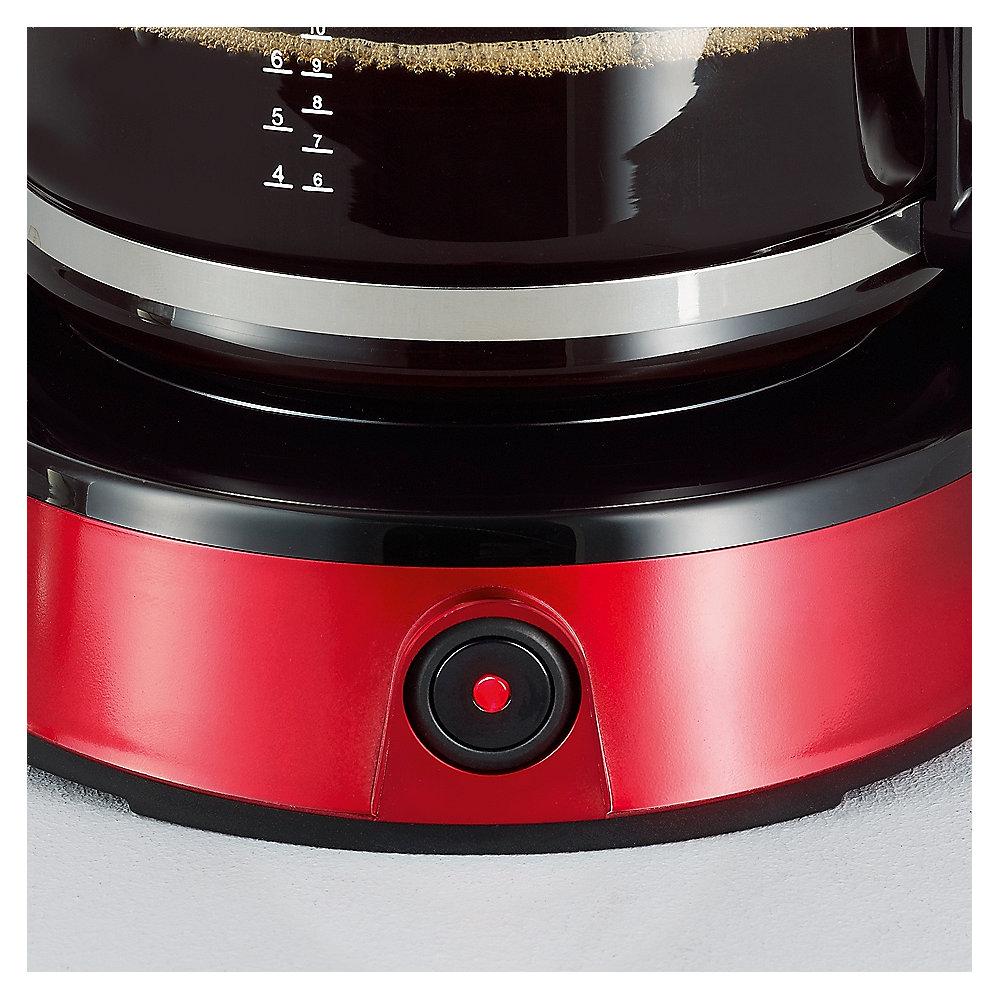 Severin KA 4492 Select Kaffeautomat Schwarz-Rot metallic