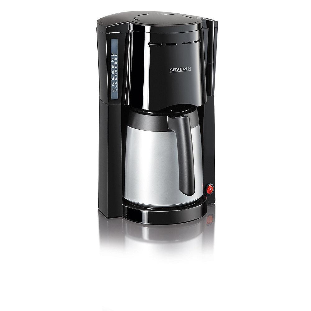 Severin KA 9482 Kaffeeautomat mit 2 Thermokannen schwarz-silber, Severin, KA, 9482, Kaffeeautomat, 2, Thermokannen, schwarz-silber