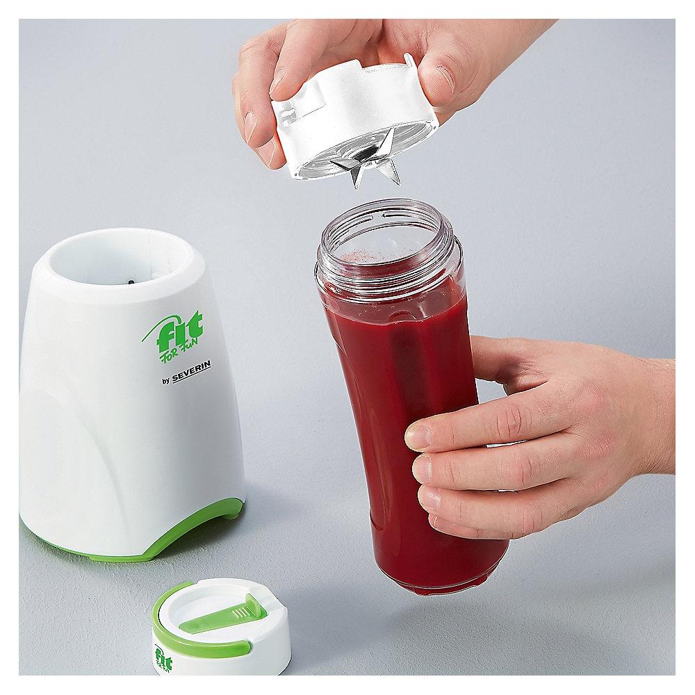 Severin SM 3735 Smoothie Mix&Go Mixer mit Trinkbehälter