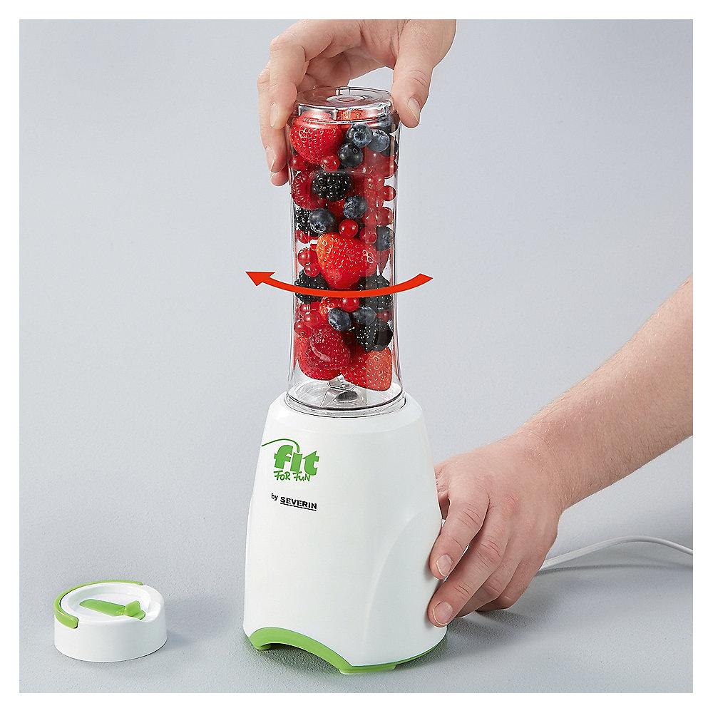 Severin SM 3735 Smoothie Mix&Go Mixer mit Trinkbehälter