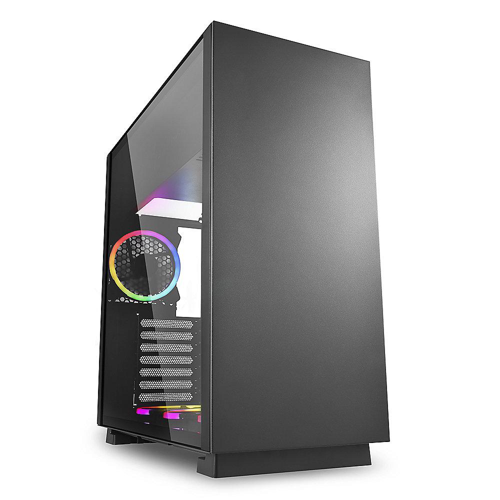 Sharkoon Pure Steel RGB Midi-Tower ATX Gaming Gehäuse, RGB LED, Seitenfenster, Sharkoon, Pure, Steel, RGB, Midi-Tower, ATX, Gaming, Gehäuse, RGB, LED, Seitenfenster