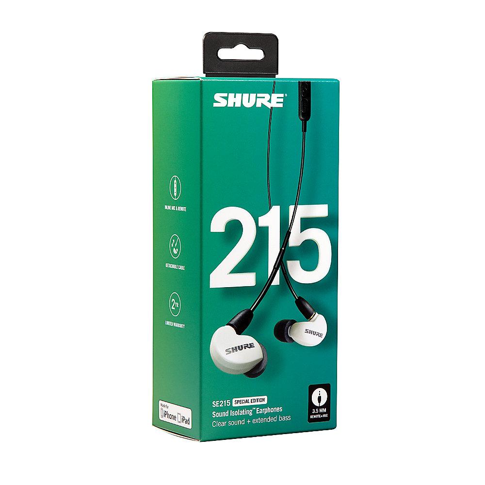 Shure SE215 Sound Isolating Ohrhörer, weiß, Shure, SE215, Sound, Isolating, Ohrhörer, weiß