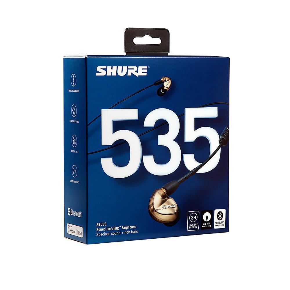 Shure SE535 Sound Isolating In Ear Kopfhörer mit BT, Bronze