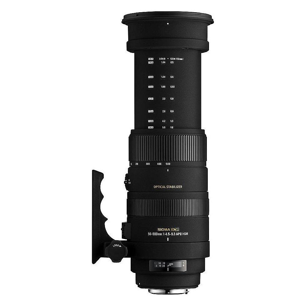Sigma 50-500mm f/4.5-6.3 DG OS HSM Tele Zoom Objektiv für Canon