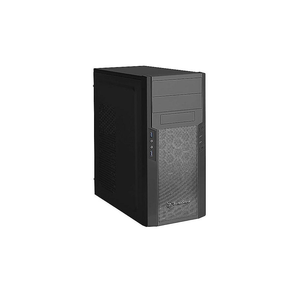 SilverStone Precision Series PS13B Midi Tower ATX Gehäuse in schwarz