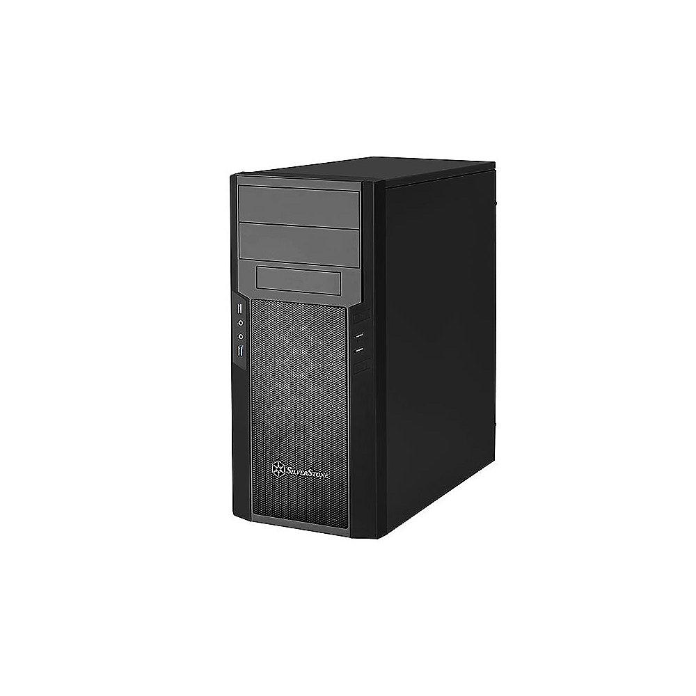 SilverStone Precision Series PS13B Midi Tower ATX Gehäuse in schwarz