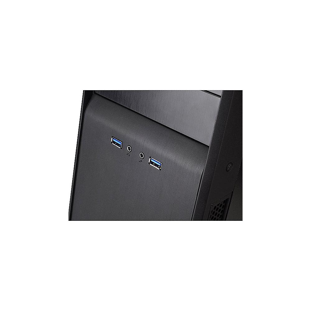 SilverStone Precision Series SST-PS09B USB3.0 mATX Gehäuse schallgedämmt schwarz