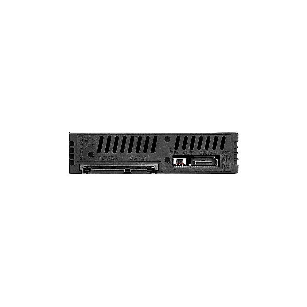 SilverStone SST-FS202B 3.5 Zoll Einbauschacht für 2x 2,5 Zoll Festplatten/SSD, SilverStone, SST-FS202B, 3.5, Zoll, Einbauschacht, 2x, 2,5, Zoll, Festplatten/SSD