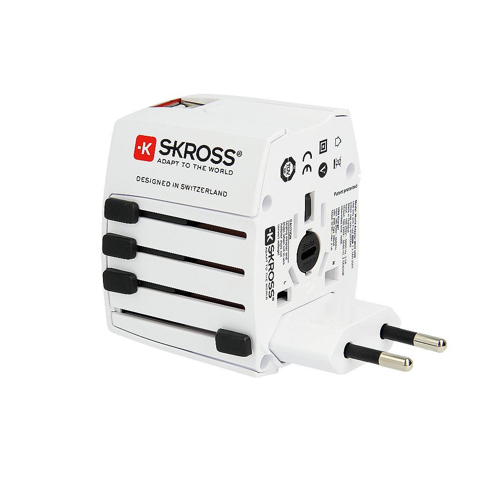 SKROSS World Adapter MUV USB 2-polig (2.5A) Reiseadapter, SKROSS, World, Adapter, MUV, USB, 2-polig, 2.5A, Reiseadapter