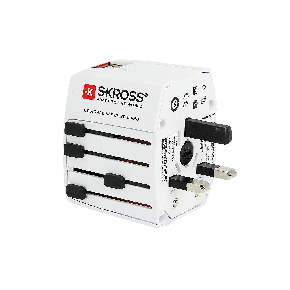 SKROSS World Adapter MUV USB 2-polig (2.5A) Reiseadapter, SKROSS, World, Adapter, MUV, USB, 2-polig, 2.5A, Reiseadapter