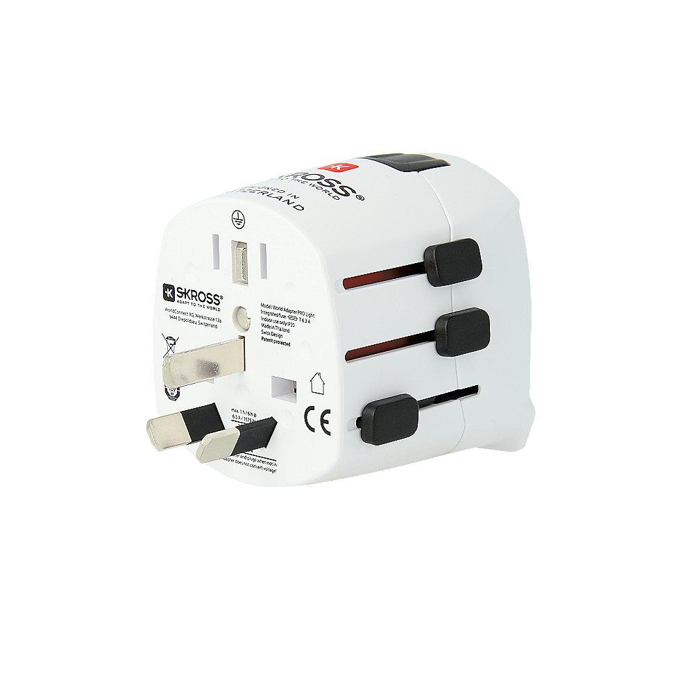 SKROSS World Adapter Pro Light 3-polig (6.3A) Reiseadapter, SKROSS, World, Adapter, Pro, Light, 3-polig, 6.3A, Reiseadapter